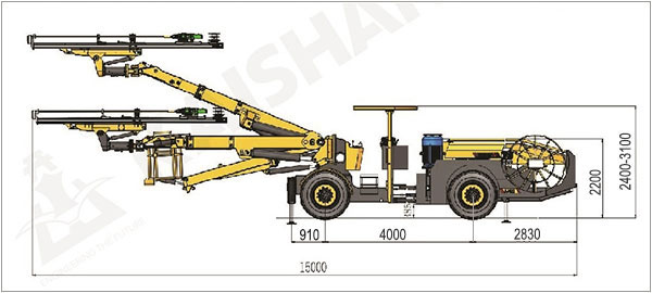 KJ311 Underground Mining Drill Rigs and Tunneling Jumbo