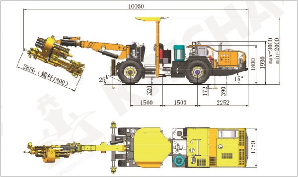 KJ311 Underground Mining Drill Rigs and Tunneling Jumbo