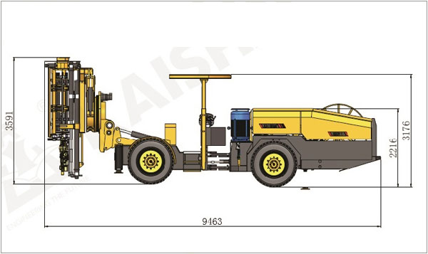 KJ311 Underground Mining Drill Rigs and Tunneling Jumbo