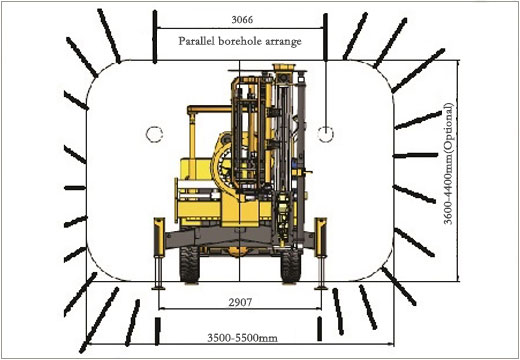 KJ311 Underground Mining Drill Rigs and Tunneling Jumbo