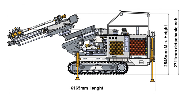KSQ31 Underground Mining DTH Drill Rigs and Tunneling Jumbo